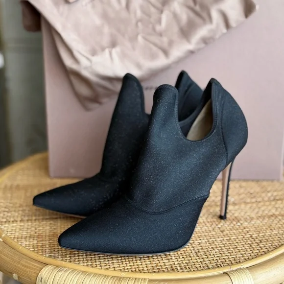 Elegant classy stilettos booties heels pointy toe shoes - Picture 8 of 11